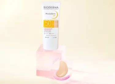 Presentation of the AR SPF50+ sun protection for skin with rosacea